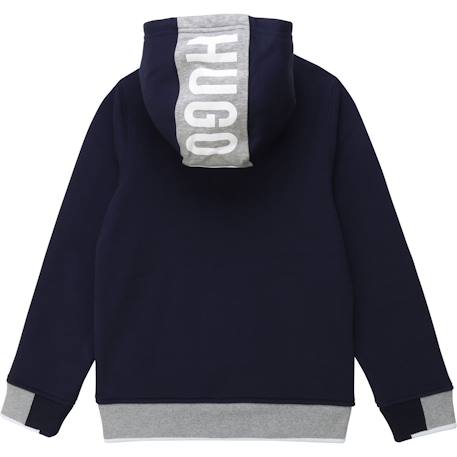 Sweat garçon en coton Bleu marine, gris 2 - vertbaudet enfant 