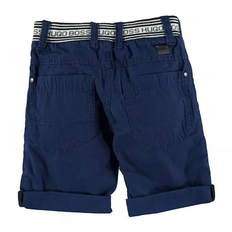 Short enfant en coton Bleu marine+Orange, noir. 2 - vertbaudet enfant 