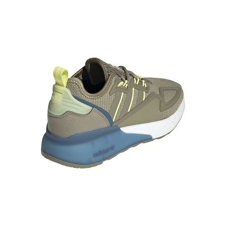 Baskets enfant Blanc+Kaki 11 - vertbaudet enfant 