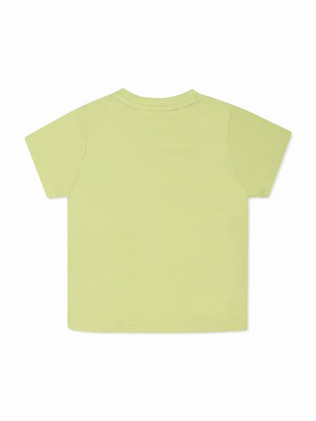 T-shirt col rond Bleu+Bleu foncé+Jaune / vert 8 - vertbaudet enfant 
