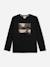 T-shirt  garçon manches longues Noir / beige 1 - vertbaudet enfant 