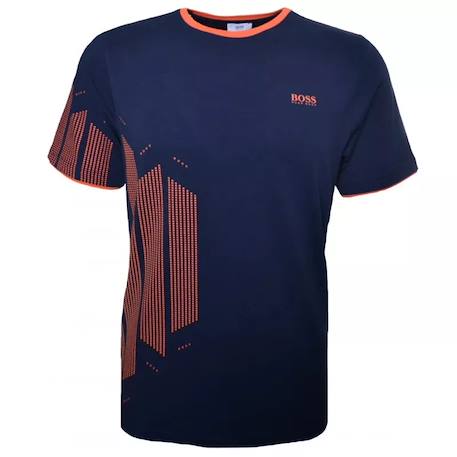 Tee-shirt garçon en coton Blanc, bleu+Bleu, orange 5 - vertbaudet enfant 