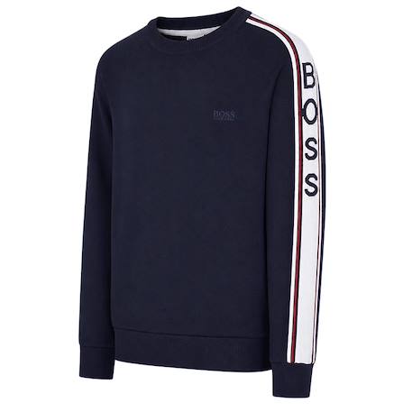 Sweat garçon en coton Bleu marine, blanc 3 - vertbaudet enfant 