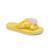 Sandales fille en cuir Jaune citron, blanc+Jaune foncé+Rose clair 2 - vertbaudet enfant 