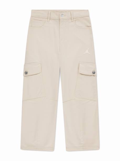 Pantalon fille à poches Beige 1 - vertbaudet enfant 