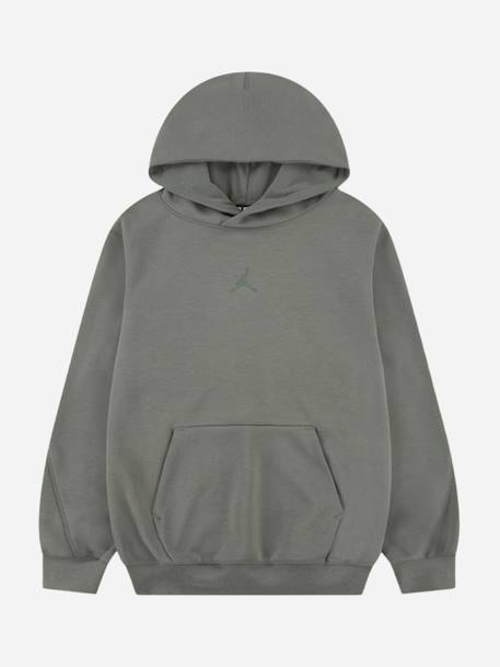 Sweat garçon à capuche Noir+Vert kaki 4 - vertbaudet enfant 