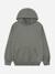 Sweat garçon à capuche Noir+Vert kaki 4 - vertbaudet enfant 