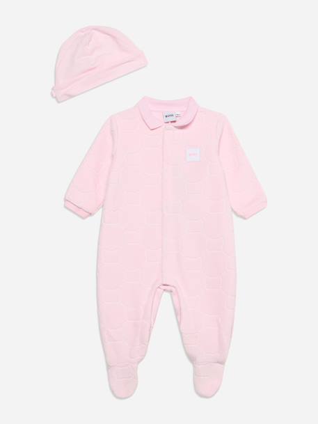 Combinaison fille avec bonnet Rose clair 1 - vertbaudet enfant 