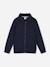 Gilet garçon col chemise Bleu foncé+Marron clair 1 - vertbaudet enfant 