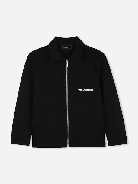 Gilet garçon à zip Noir 1 - vertbaudet enfant 