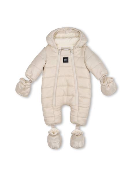 Combinaison garçon à capuche Beige 1 - vertbaudet enfant 