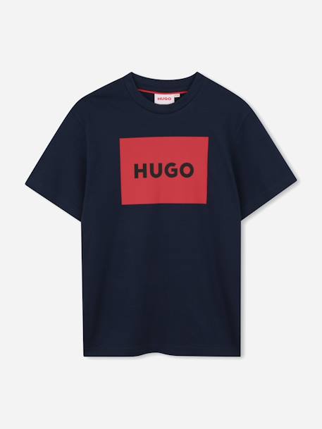 T-shirt  à manches courtes Noir  / rouge 1 - vertbaudet enfant 