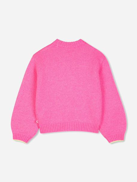 Pull col rond Rose flash 2 - vertbaudet enfant 
