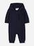 Combinaison garçon à zip Beige+Bleu foncé 4 - vertbaudet enfant 