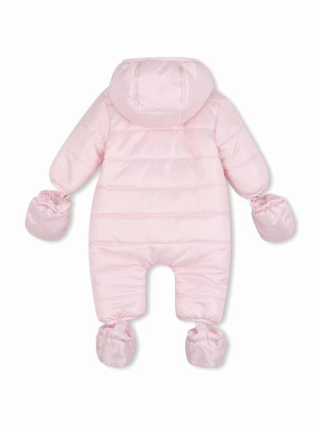 Combinaison fille à capuche Rose clair 2 - vertbaudet enfant 