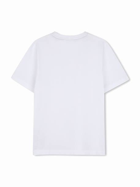 T-shirt  garçon col rond Blanc+Bleu 2 - vertbaudet enfant 