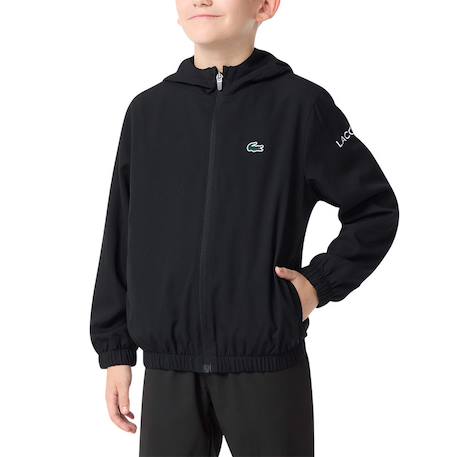 Veste de survêtement garçon Noir, blanc 2 - vertbaudet enfant 