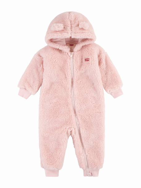 Combinaison fille à zip Rose clair 1 - vertbaudet enfant 