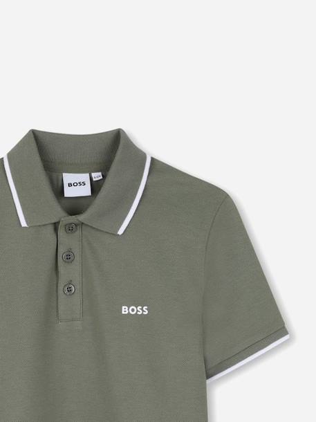 Polo garçon col classique Vert 2 - vertbaudet enfant 