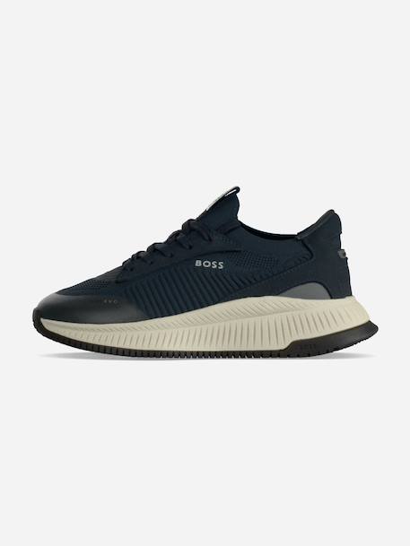 Basket garçon a lacets Bleu foncé+Noir 1 - vertbaudet enfant 