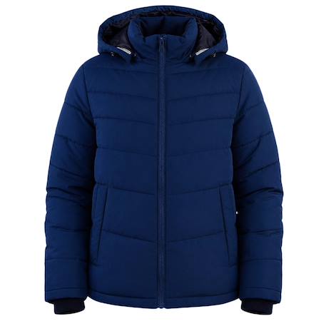 Doudoune garçon confortable et élégante Bleu marine+Bleu marine, noir+Noir foncé 1 - vertbaudet enfant 