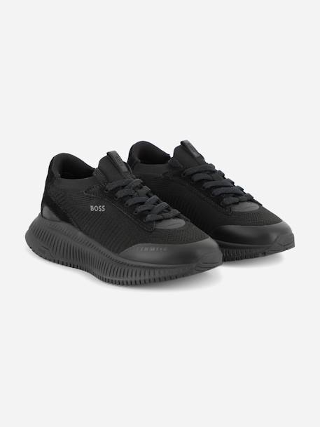 Basket garçon a lacets Bleu foncé+Noir 7 - vertbaudet enfant 