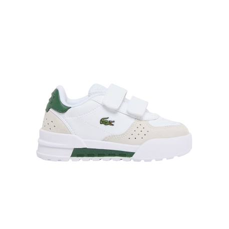 Baskets garçon Blanc, beige, vert+Noir foncé 2 - vertbaudet enfant 