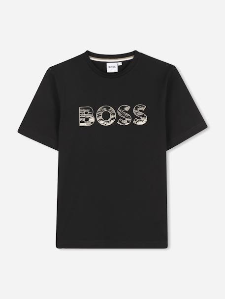 T-shirt  garçon col rond Bleu+Noir+Vert 4 - vertbaudet enfant 