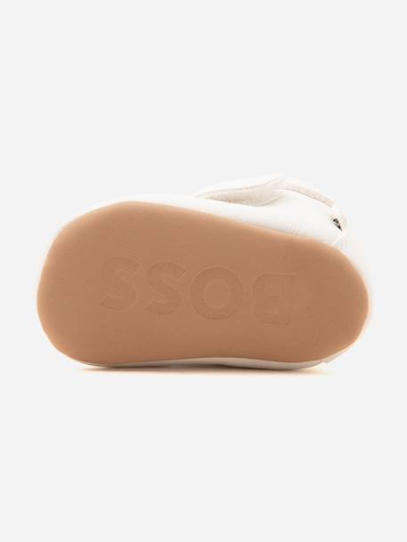 Chaussons garçon à scratch Blanc cassé 5 - vertbaudet enfant 