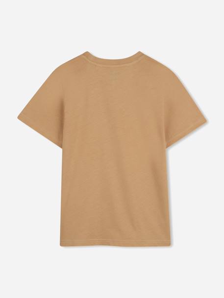 T-shirt  garçon à manches courtes Blanc+Marron clair 5 - vertbaudet enfant 