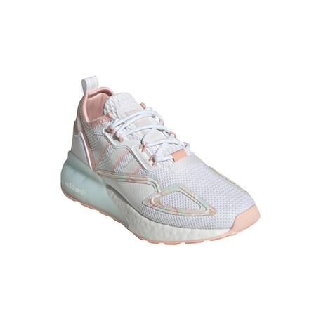 Baskets enfant Blanc+Kaki 6 - vertbaudet enfant 