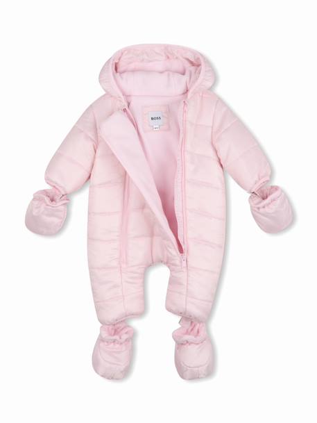 Combinaison fille à capuche Rose clair 5 - vertbaudet enfant 