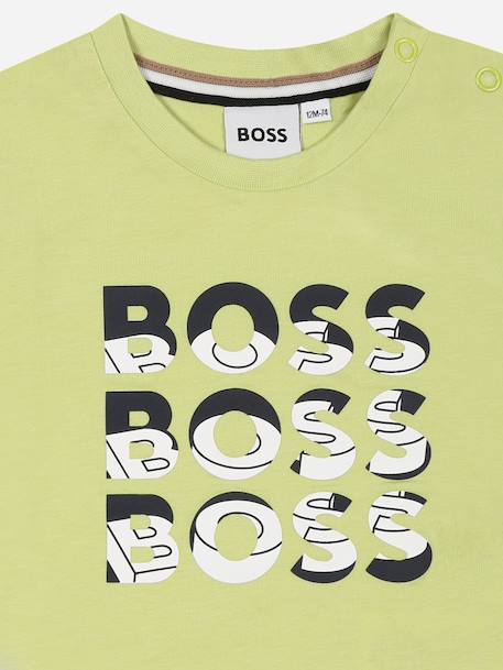 T-shirt col rond Bleu+Bleu foncé+Jaune / vert 9 - vertbaudet enfant 