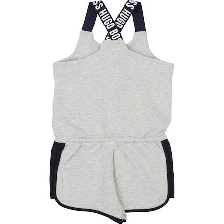 Combi-short fille en coton Gris, noir, blanc. 2 - vertbaudet enfant 