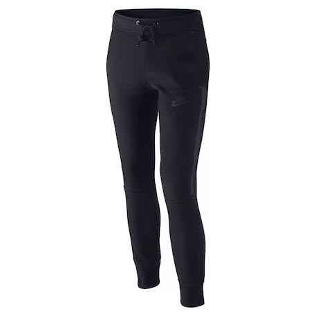 Pantalon de survêtement fille en coton Bleu+Noir 4 - vertbaudet enfant 