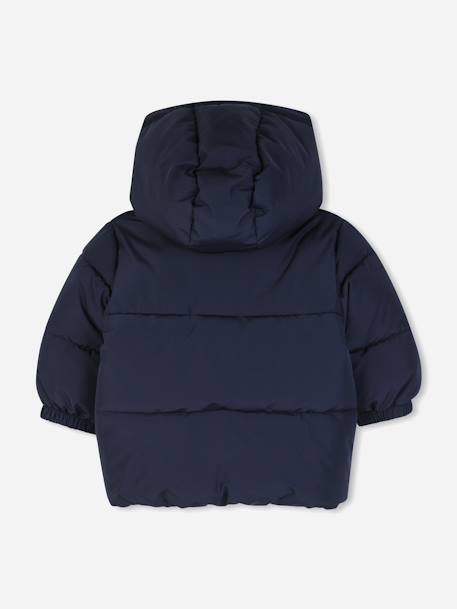 Blouson garçon à capuche Bleu foncé 2 - vertbaudet enfant 