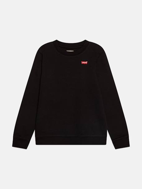 Sweat garçon col rond Noir 1 - vertbaudet enfant 
