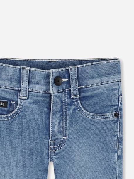 Jean garçon à bouton Bleu jean 2 - vertbaudet enfant 