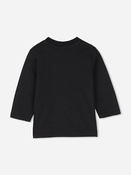 T-shirt garçon manches longues Blanc+Noir / beige 6 - vertbaudet enfant 