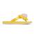 Sandales fille en cuir Jaune citron, blanc+Jaune foncé+Rose clair 3 - vertbaudet enfant 