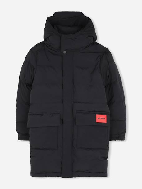 Parka garçon à capuche Noir 1 - vertbaudet enfant 