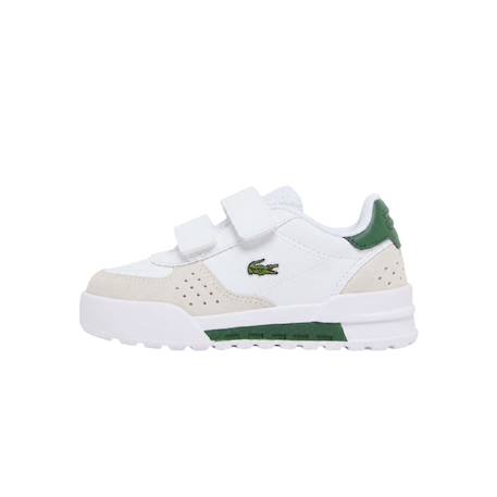 Baskets garçon Blanc, beige, vert+Noir foncé 1 - vertbaudet enfant 