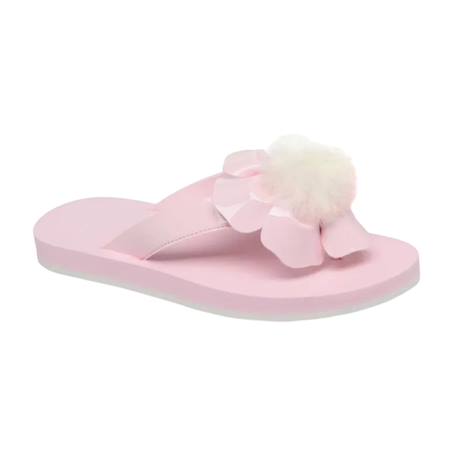 Sandales fille en cuir Jaune citron, blanc+Jaune foncé+Rose clair 15 - vertbaudet enfant 