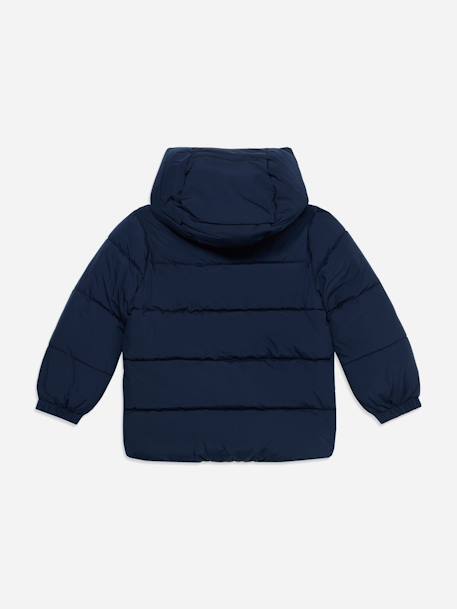 Doudoune garçon à capuche Bleu foncé+Noir 3 - vertbaudet enfant 