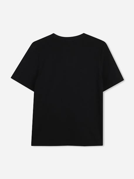 T-shirt  garçon col rond Bleu cargo+Noir 6 - vertbaudet enfant 