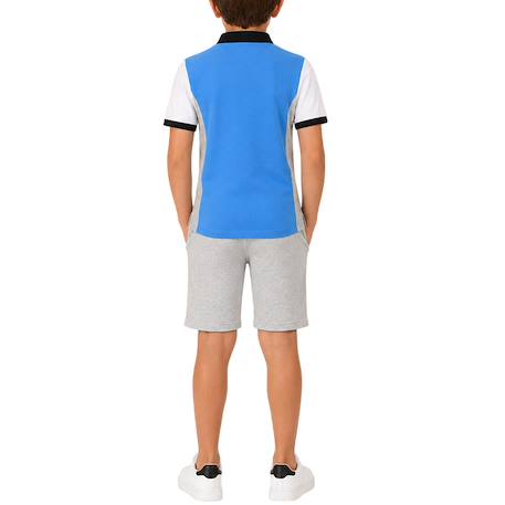 Ensemble garçon en coton Gris, blanc, bleu, noir 4 - vertbaudet enfant 