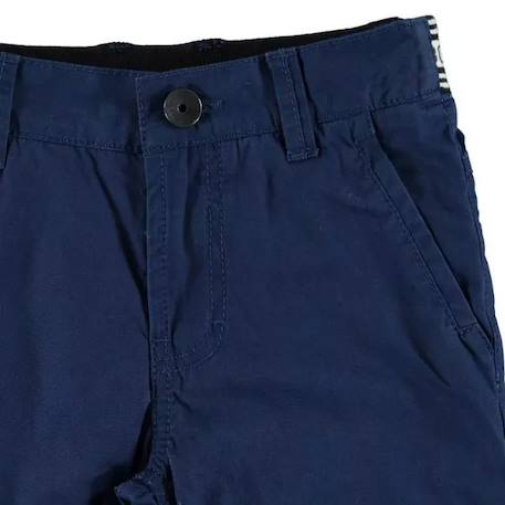 Short enfant en coton Bleu marine+Orange, noir. 3 - vertbaudet enfant 