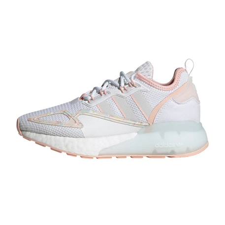 Baskets enfant Blanc+Kaki 1 - vertbaudet enfant 