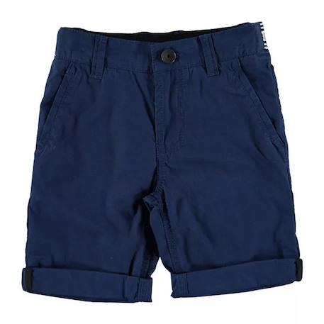 Short enfant en coton Bleu marine+Orange, noir. 1 - vertbaudet enfant 
