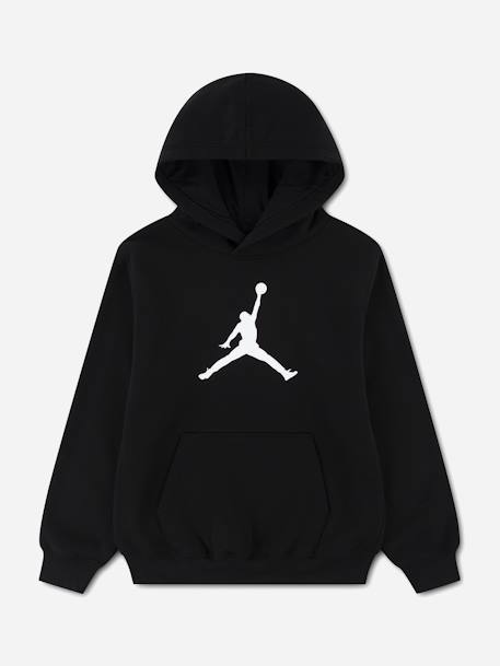 Sweat garçon à capuche Noir / blanc 1 - vertbaudet enfant 